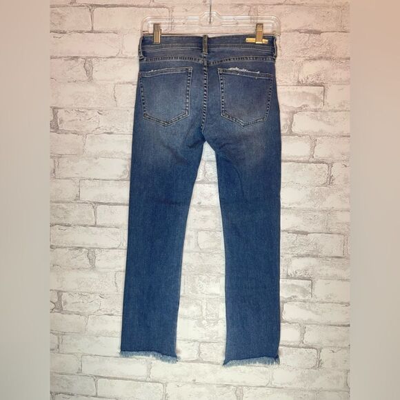 Anthropologie Pilcro and the Letterpress Slim Straight Cropped Jeweled Jeans - Picture 4 of 7